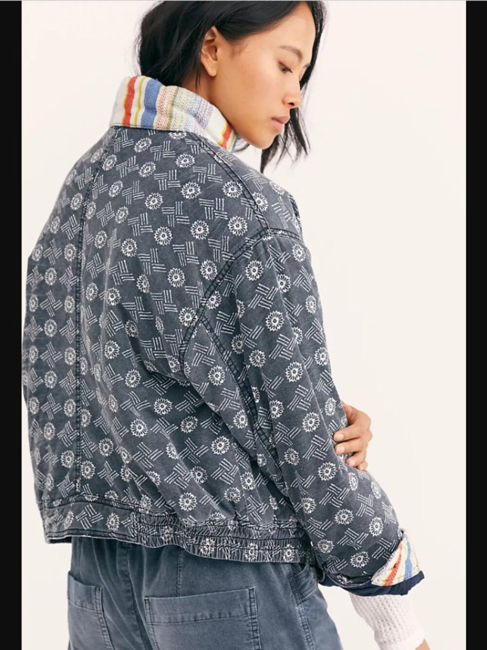 Free People Mackenzie Bomber Jacket Size Small - Picture 2 of 10